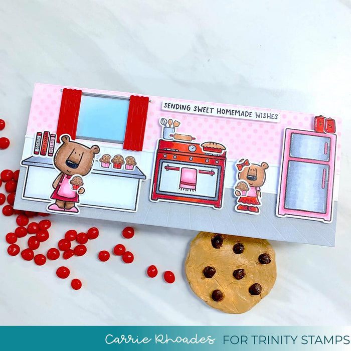 Cozy Cottage Kitchen 4x8 Stamp Set