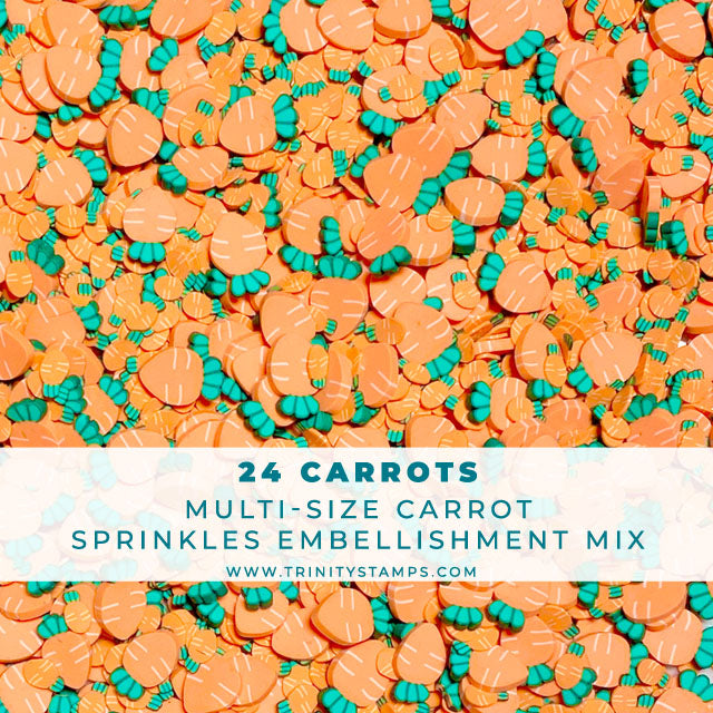 24 Carrots - Clay Veggie Sprinkles Embellishment Mix