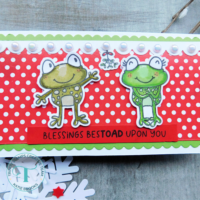 Mistletoads 3x4 Stamp Set