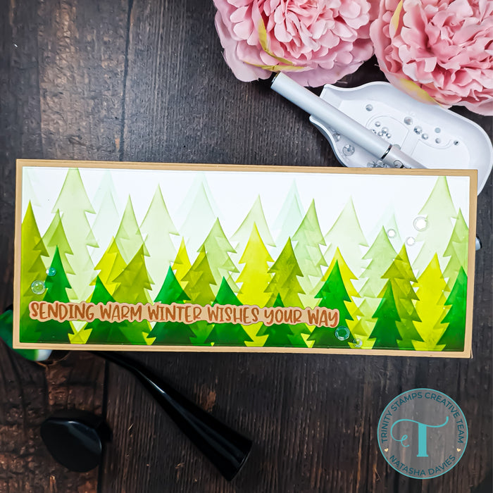 Layered Pine Forest - 6x9 Layering Stencil