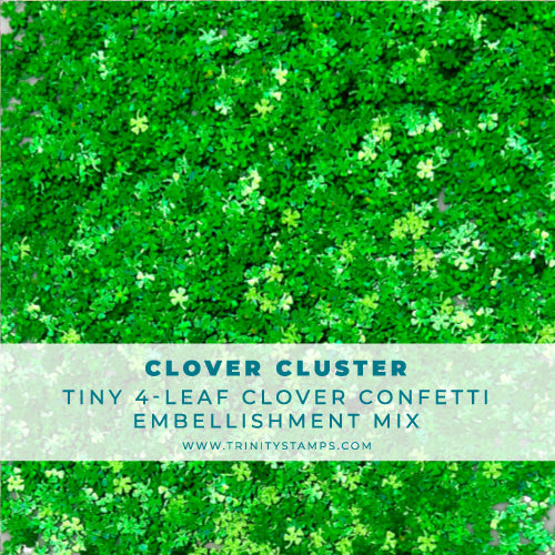 Clover Cluster Flat Confetti Embellishment Mix