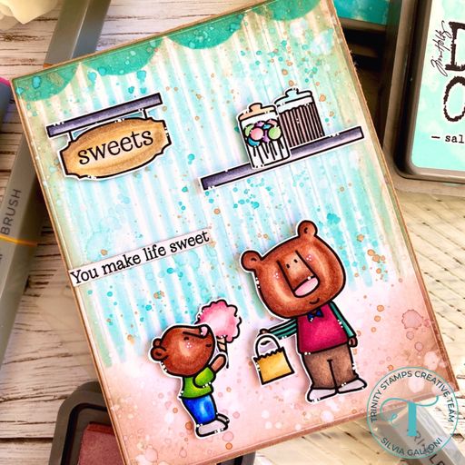 Cozy Bear Sweet Shop 4x8 Stamp Set