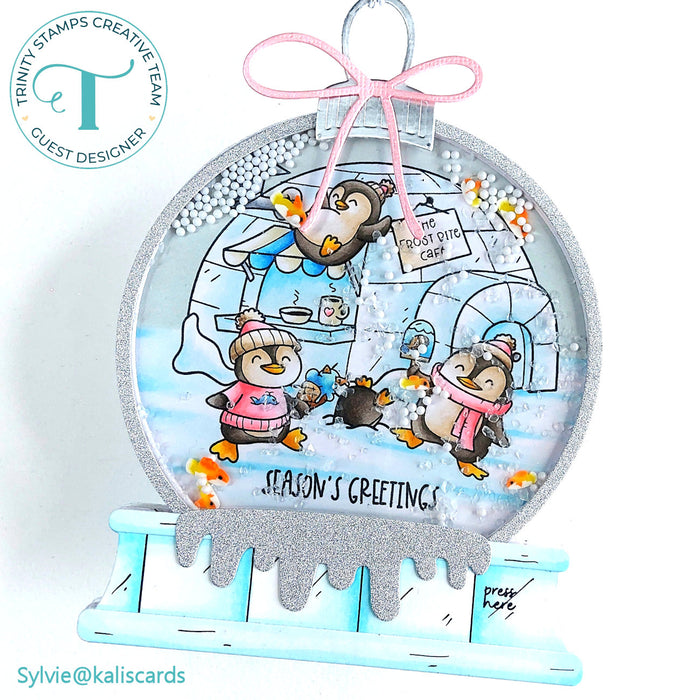 Snowglobe Circle Card Add-On Die Set