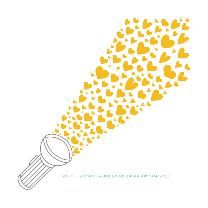 Beaming With Love 6x6 Stencil