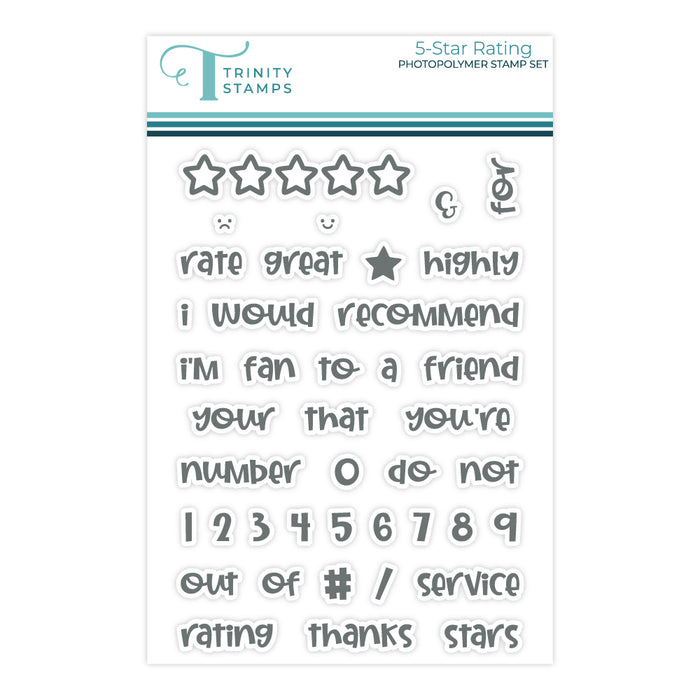 5-Star Rating 4x6 Stamp Set