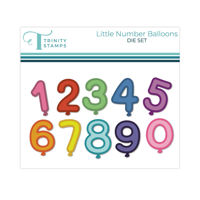 Little Number Balloons Die Set