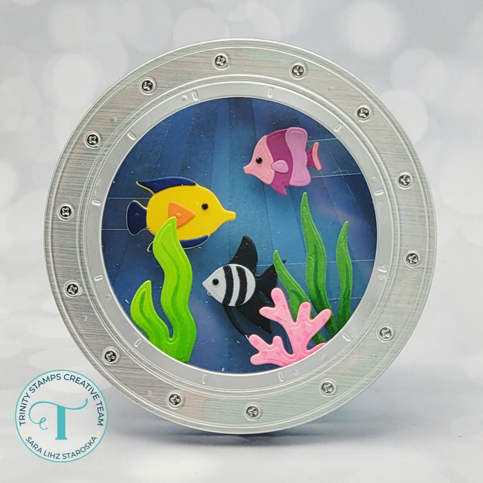 Porthole Circle Card Add-on Die Set
