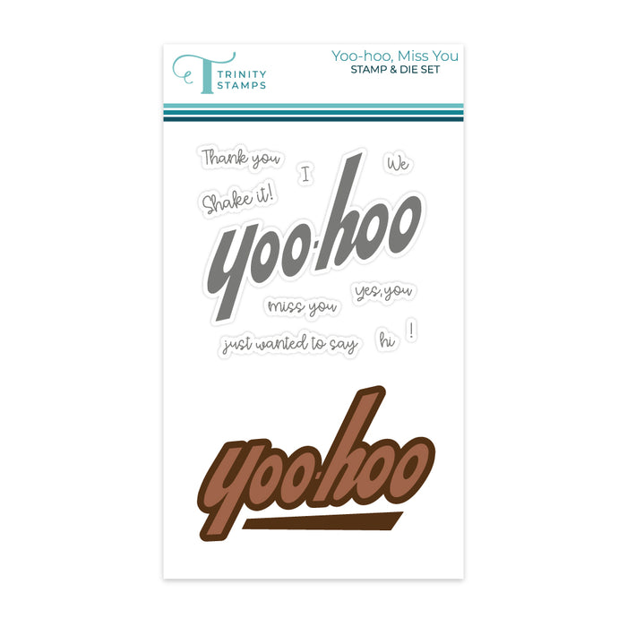 Yoo-Hoo, Miss You Stamp & Die Set