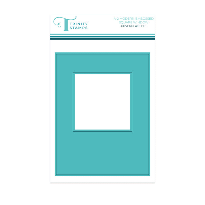 Modern Embossed A-2 Square Window Coverplate Die