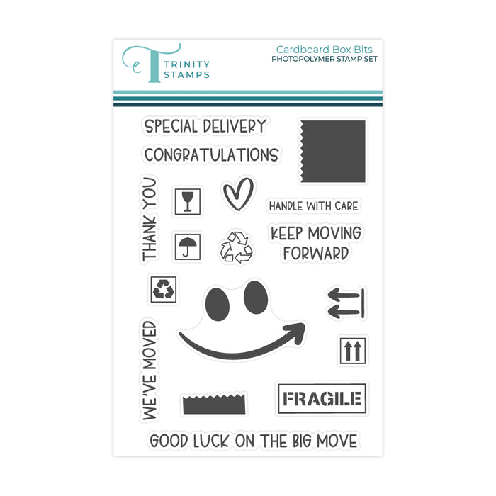 Cardboard Box Bits 4x6 Stamp Set
