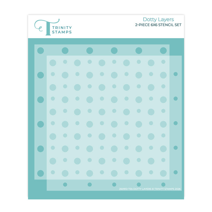 Dotty Layers 6x6 Stencil Set