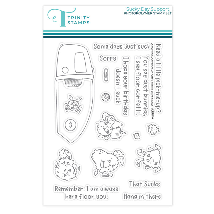 Sucky Day Support 4x6 Stamp Set & Coordinating Die Set