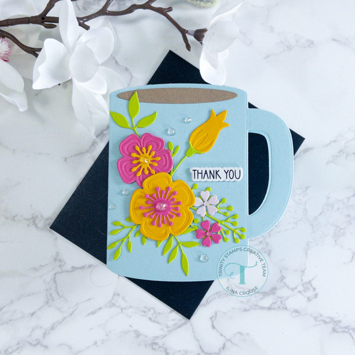 Coffee Mug-Shaped Card Die Set