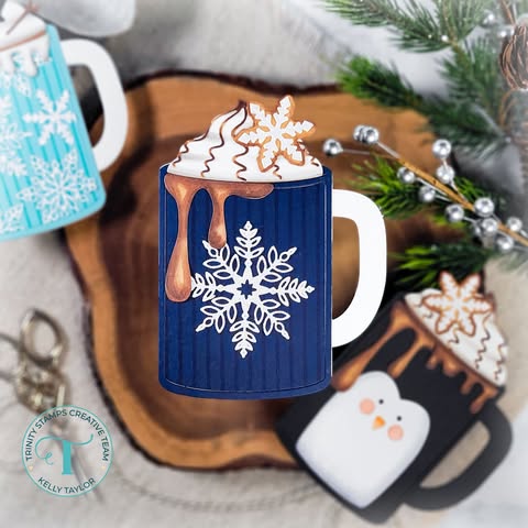 Coffee Mug-Shaped Card Die Set