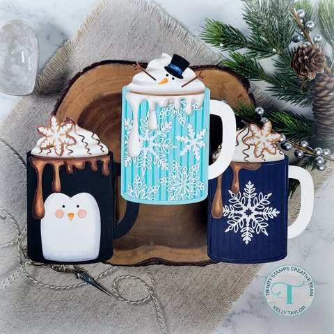 Coffee Mug-Shaped Card Die Set