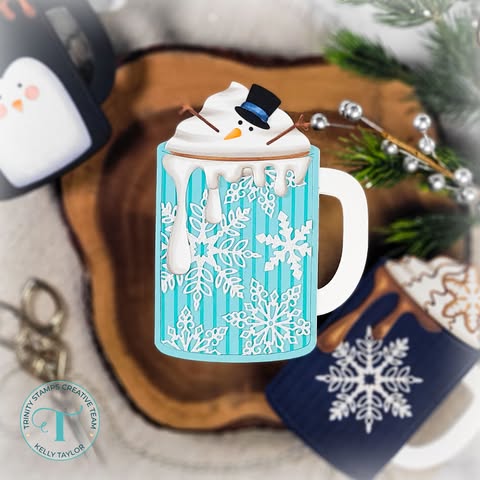 Coffee Mug-Shaped Card Die Set