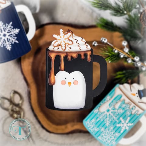 Coffee Mug-Shaped Card Die Set