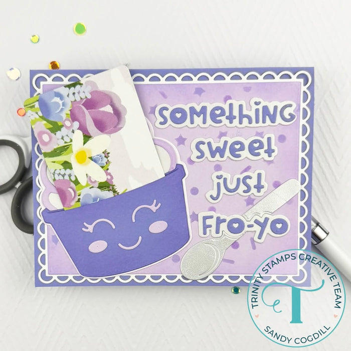 Sentiments Fro-Yo Die Set  - Carrie Rhoades Collection