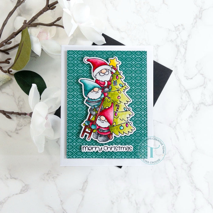 Holiday Gnome Stacks 4x8 Stamp Set