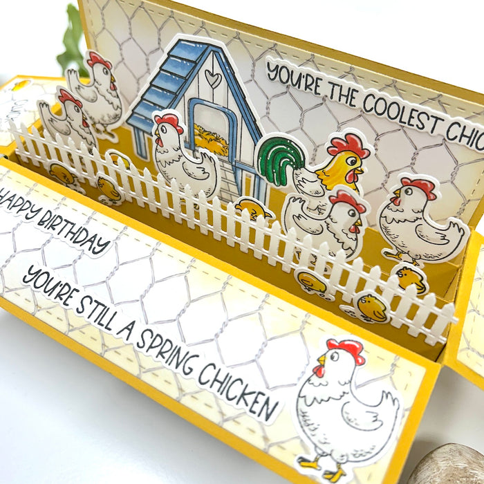 Spring Chicken 4x8 Stamp Set