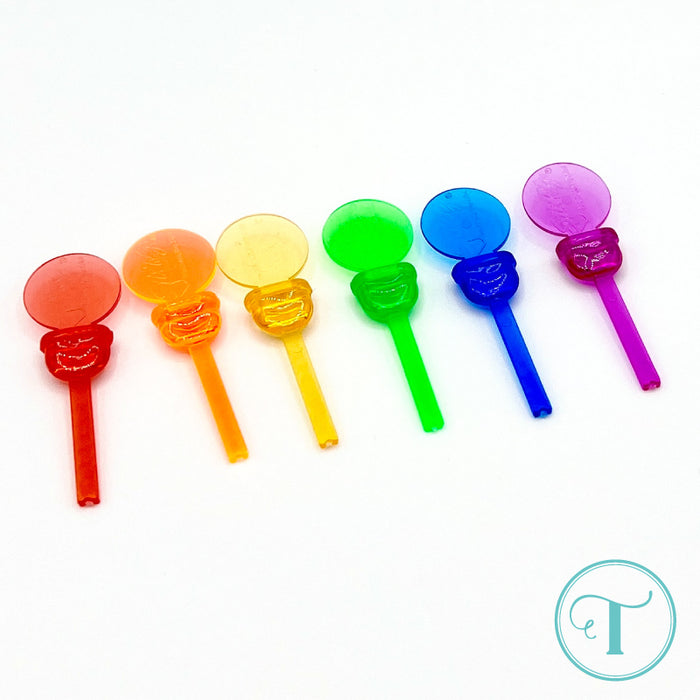 Mini Cup Stoppers - Transparent Rainbow Assortment