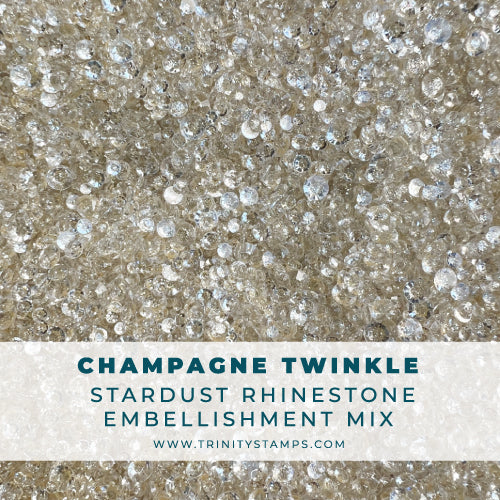 Champagne Twinkle - Stardust Rhinestone Embellishment Mix