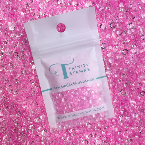 Pink Twinkle - Stardust Rhinestone Embellishment Mix
