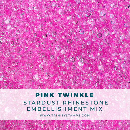 Pink Twinkle - Stardust Rhinestone Embellishment Mix