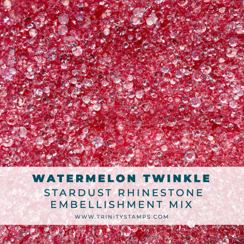 Watermelon Twinkle - Stardust Rhinestone Embellishment Mix