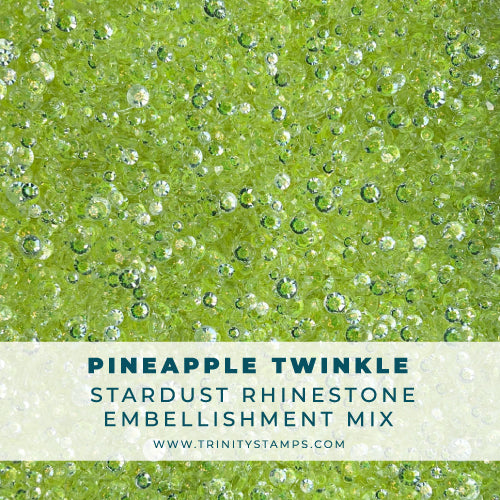 Pineapple Twinkle - Stardust Rhinestone Embellishment Mix