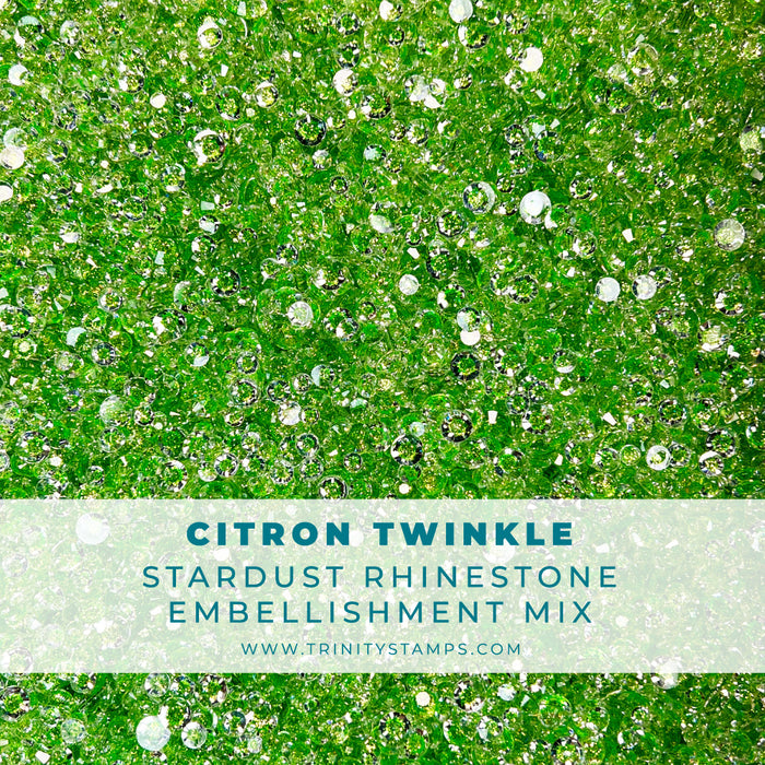Citron Twinkle - Stardust Rhinestone Embellishment Mix
