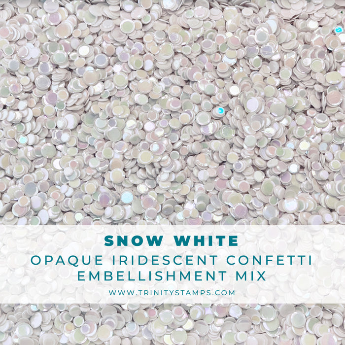 Snow White Opaque Shine Confetti