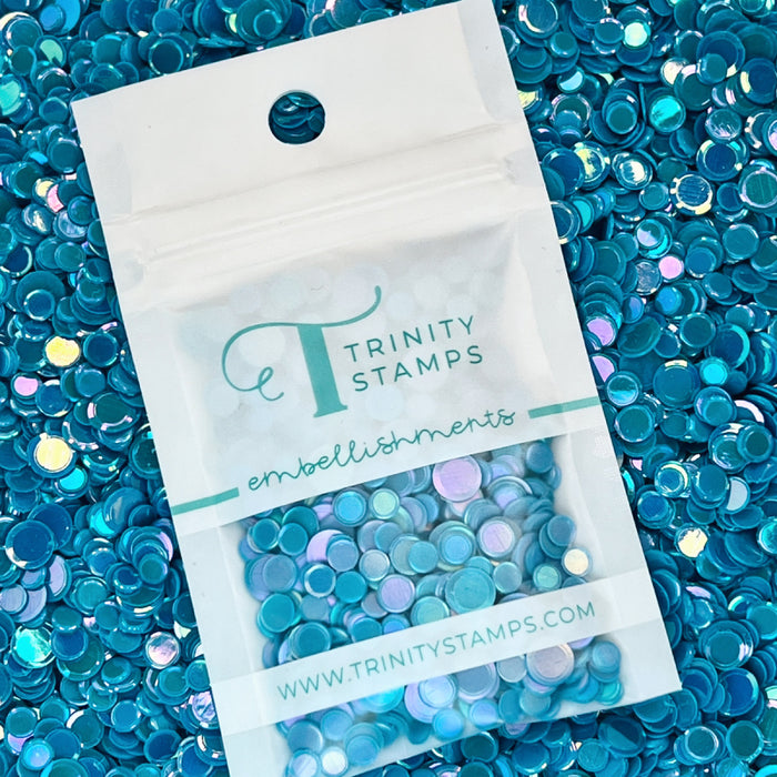 Pacific Blue Opaque Shine Confetti