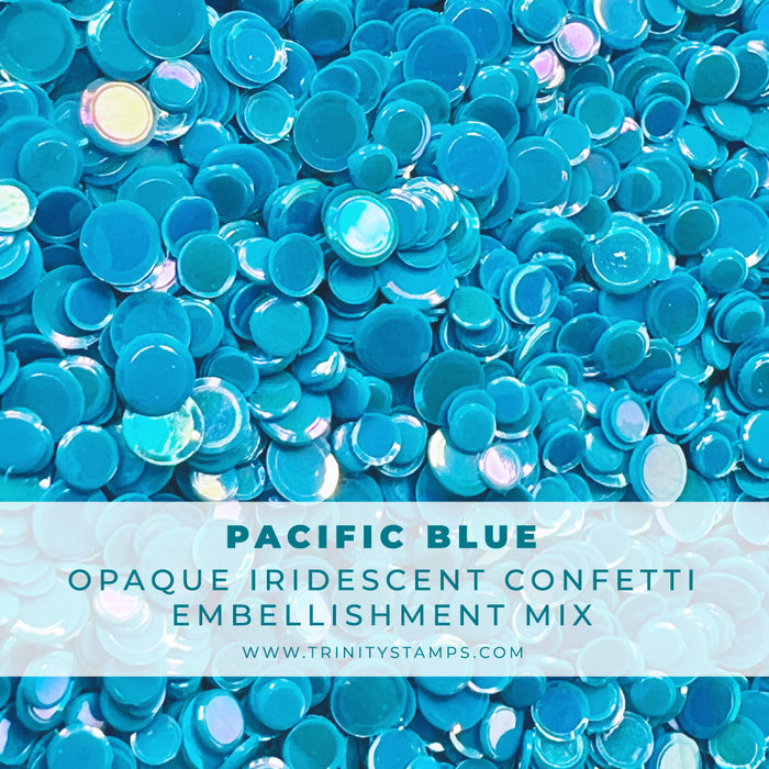 Pacific Blue Opaque Shine Confetti