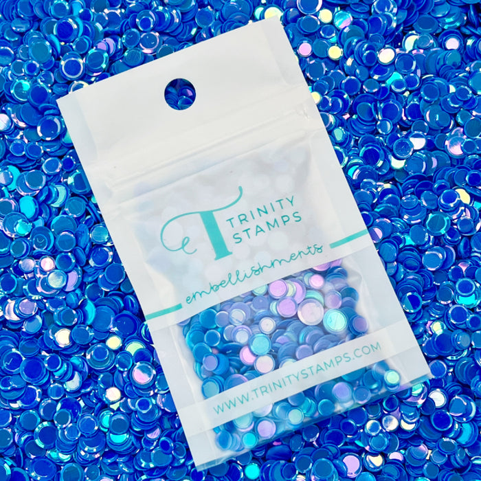 Bowtie Blue Opaque Shine Confetti