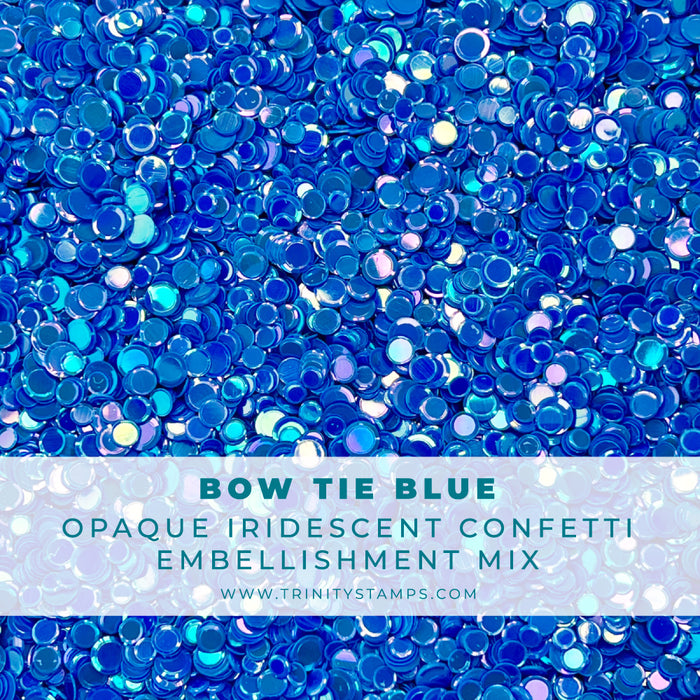Bowtie Blue Opaque Shine Confetti
