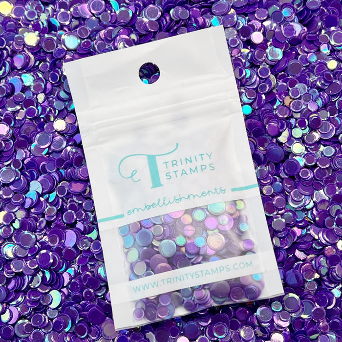 Violet Opaque Shine Confetti