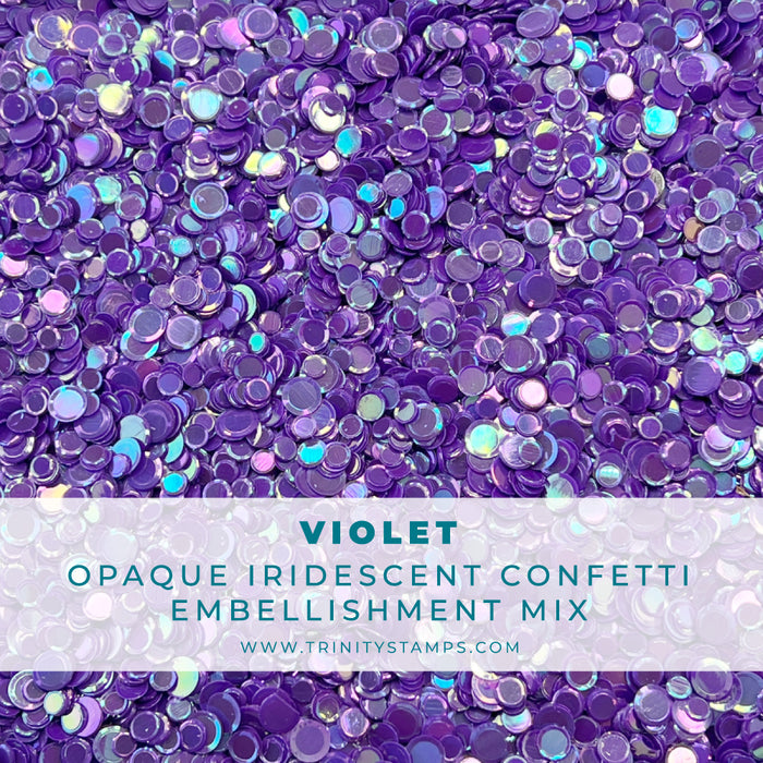 Violet Opaque Shine Confetti