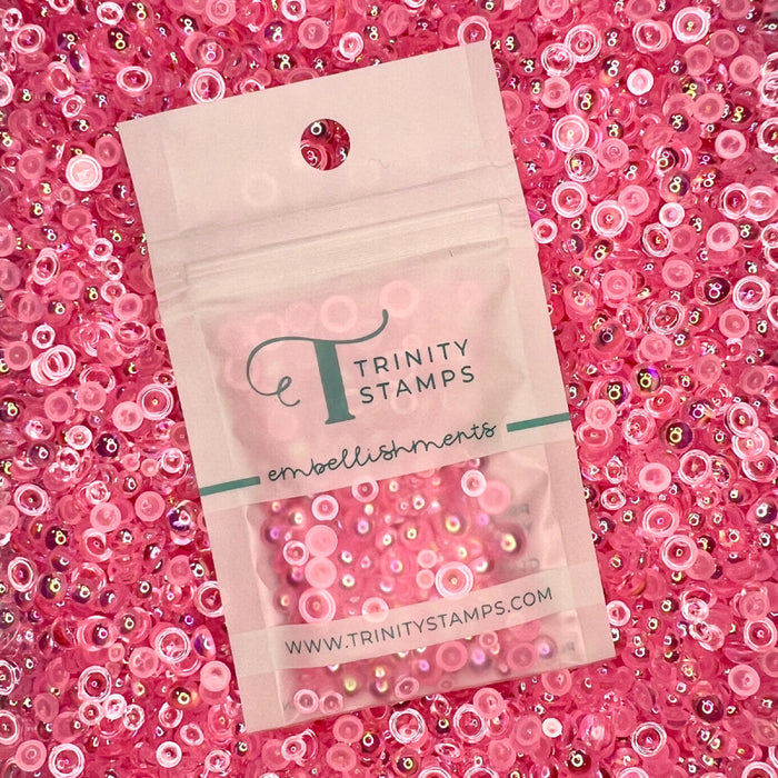 Candy Pink Bubbles Embellishment Mix