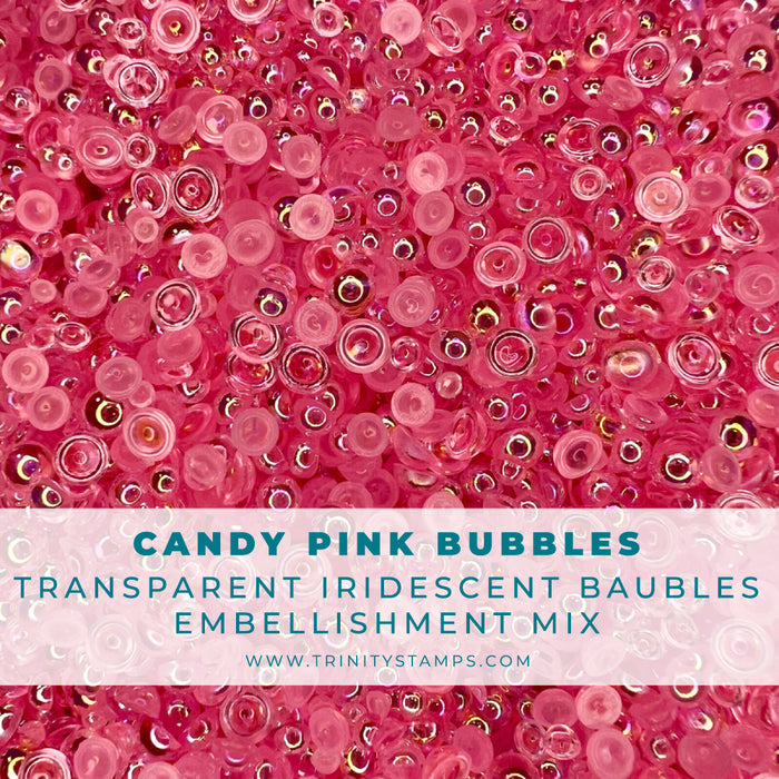 Candy Pink Bubbles Embellishment Mix
