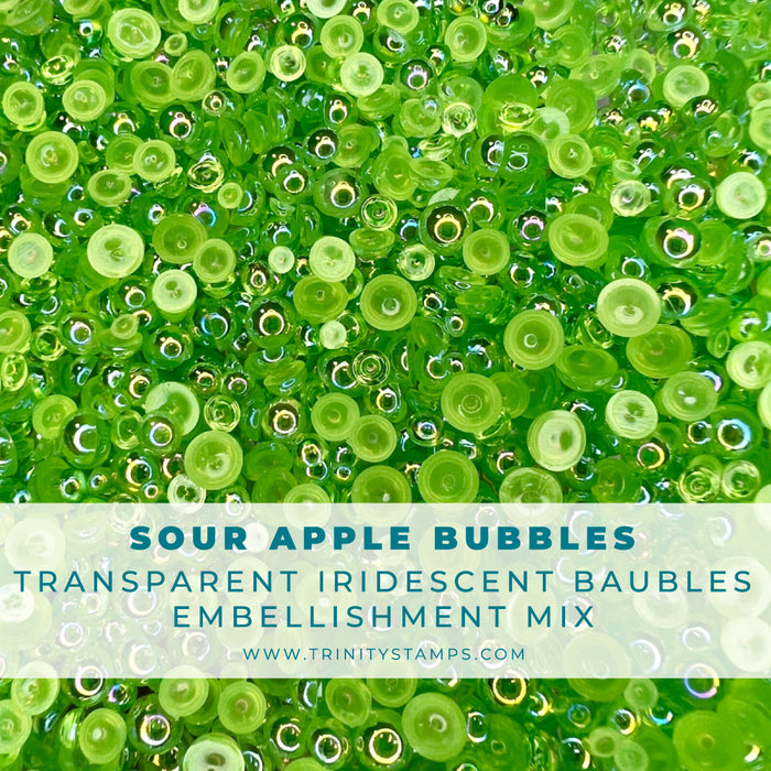Sour Apple Bubbles Embellishment Mix