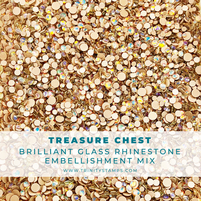 Treasure Chest Brilliant Glass Rhinestone Embellishment Mix