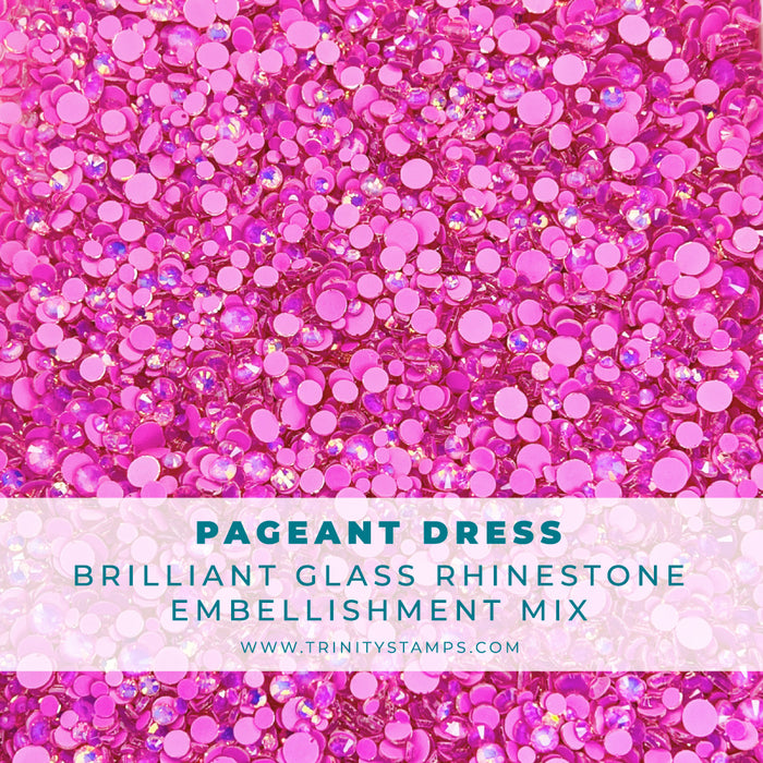 Pageant Dress Brilliant Glass Rhinestone Embellishment Mix