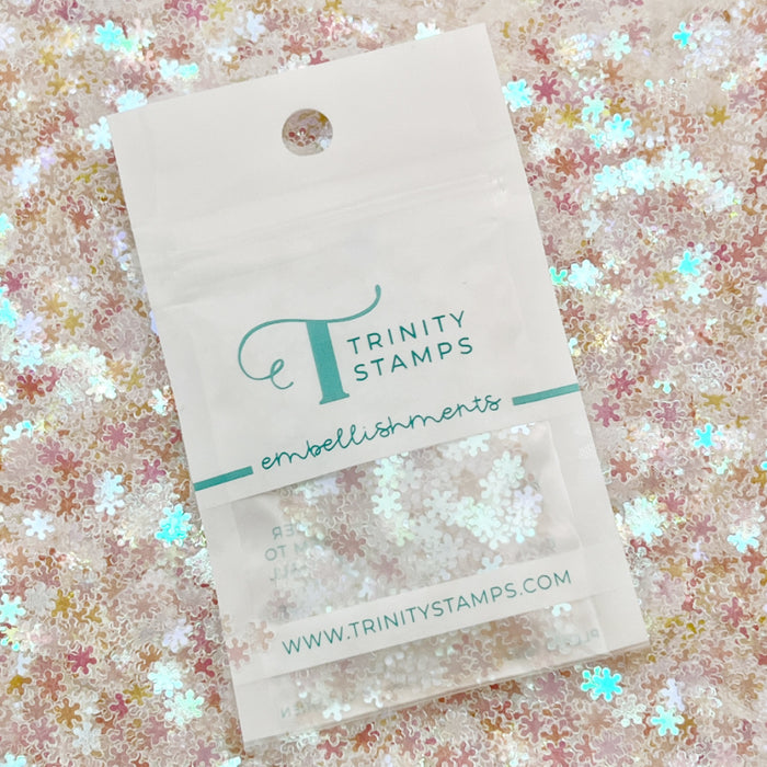 Snowflake Swirl Confetti Embellishment Mix