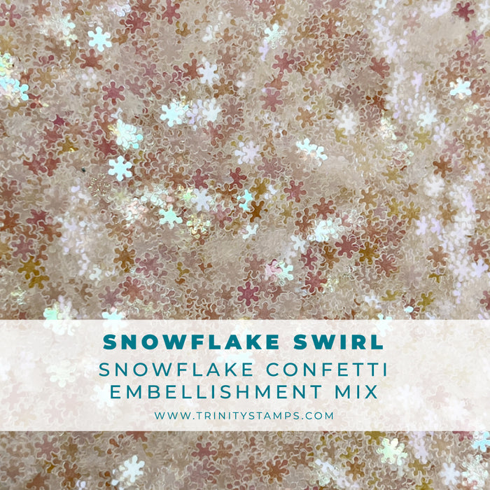 Snowflake Swirl Confetti Embellishment Mix