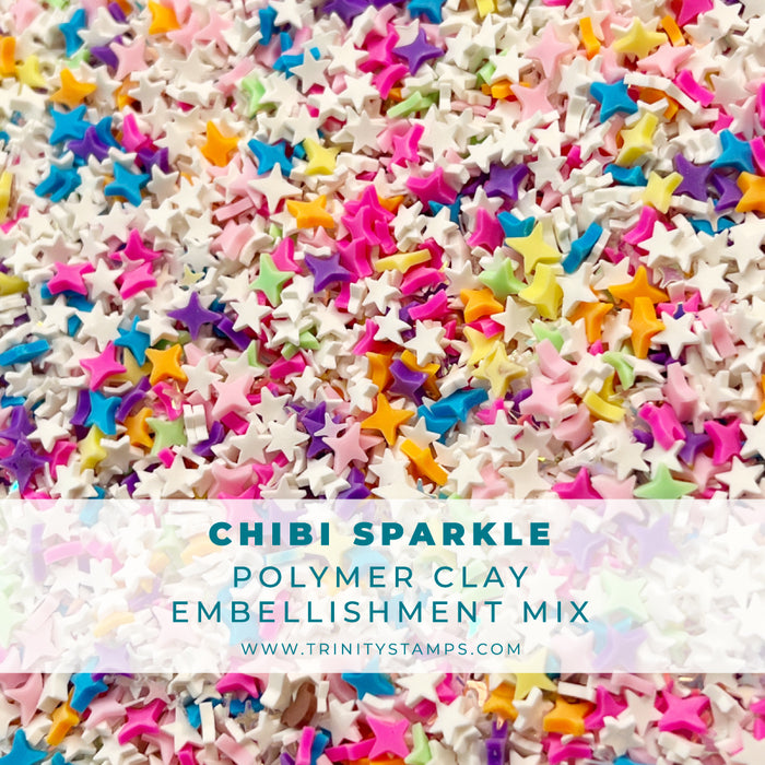 Chibi Sparkle Clay Embellishment Mix