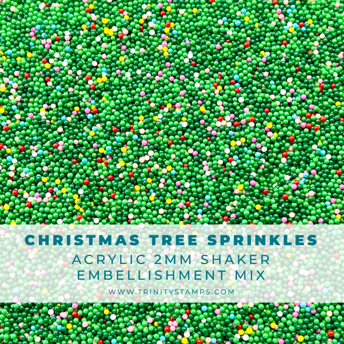 Christmas Tree Sprinkles Shaker Embellishment Mix