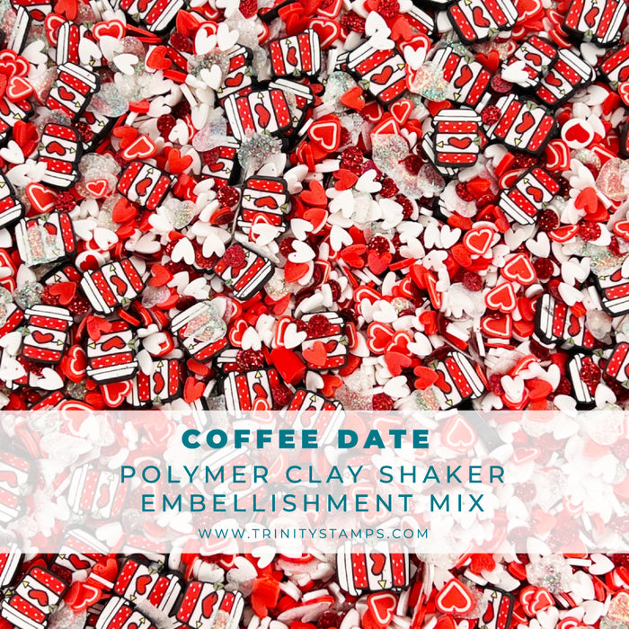 Coffee Date Clay Confetti Embellishment Mix