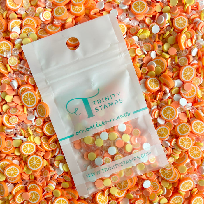 Orange Crush Embellishment Mix