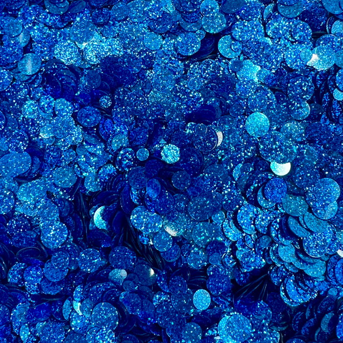 Sapphire Sparkle Spots Flat Confetti Embellishment Mix